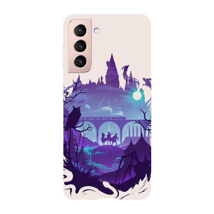 Husa compatibila cu Samsung Galaxy S22 Plus, Viceversa, model Dementors Harry Potter, Silicon, TPU