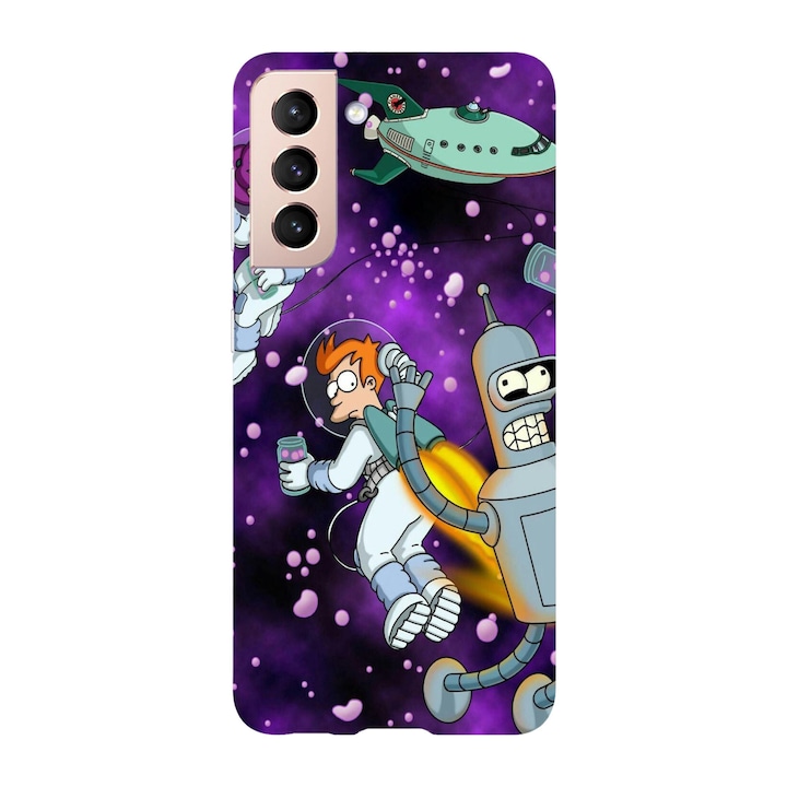 Husa compatibila cu Samsung Galaxy A23 5G, Viceversa, model Futurama space scape, Silicon, TPU