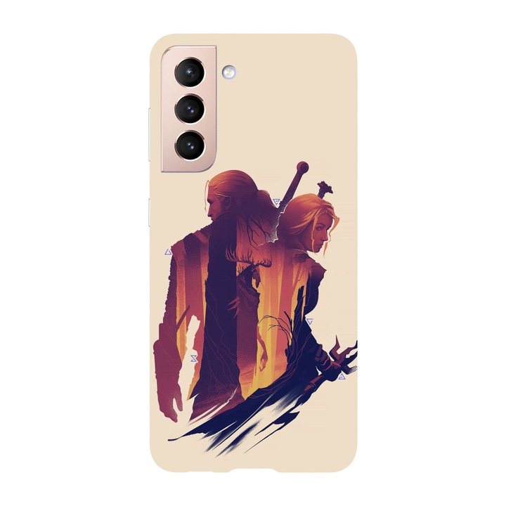 Husa compatibila cu Samsung Galaxy S22 Plus, Viceversa, model Gerald x Ciri The Witcher, Silicon, TPU