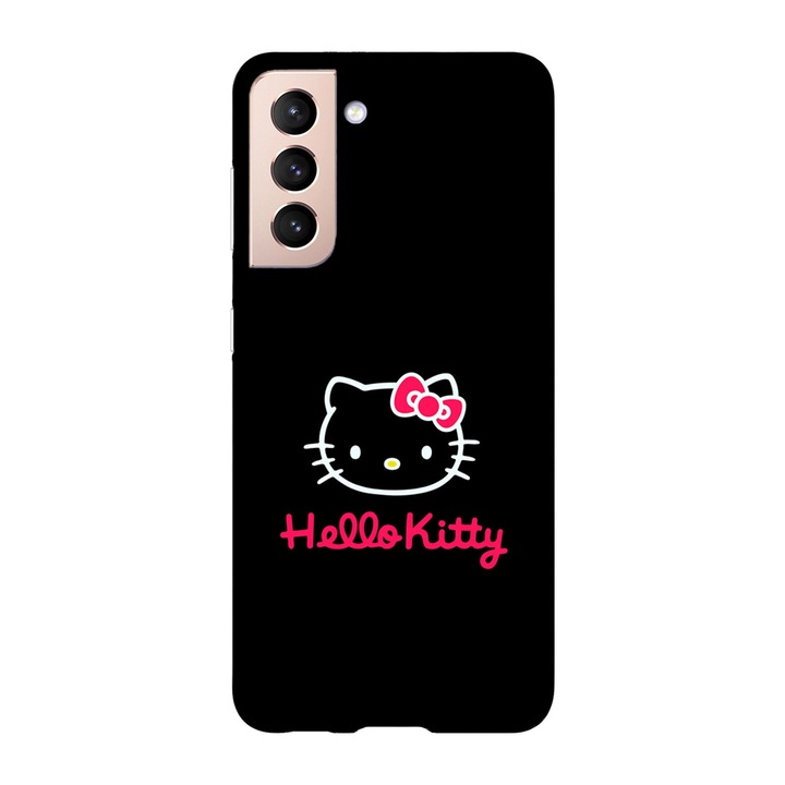 Калъф, съвместим с Samsung Galaxy A34, Viceversa, модел със стикер на главата Hello kitty, силикон, TPU