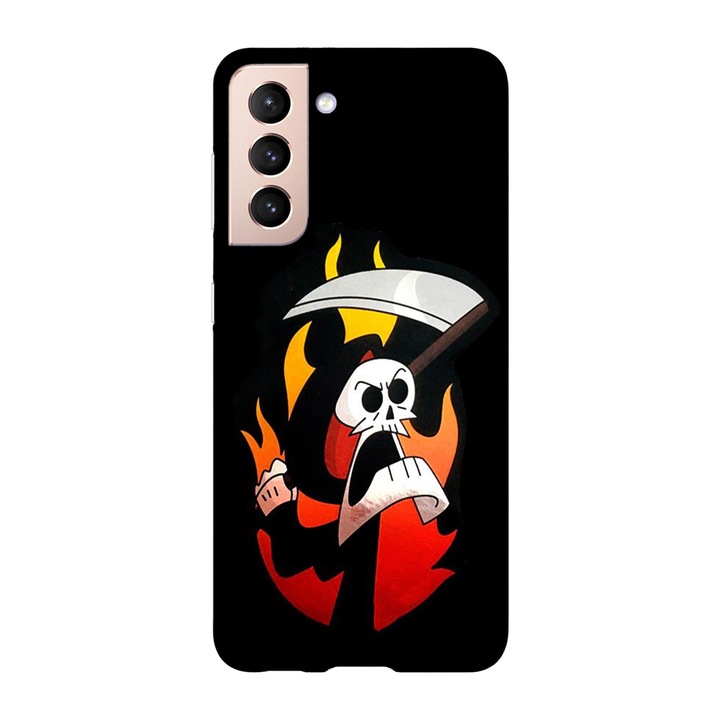Husa compatibila cu Samsung Galaxy S23, Viceversa, model I am the reaper Billy and Mandy, Silicon, TPU