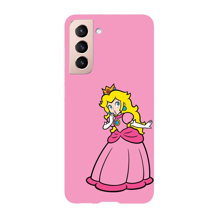 Samsung Galaxy S21 Ultra, Viceversa, Princess Peach Super Mario modell, szilikon, TPU kompatibilis burkolat
