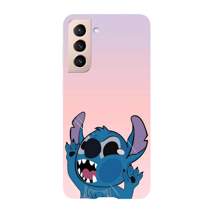 Husa compatibila cu Samsung Galaxy S22 Plus, Viceversa, model Smooshed face Stitch, Silicon, TPU