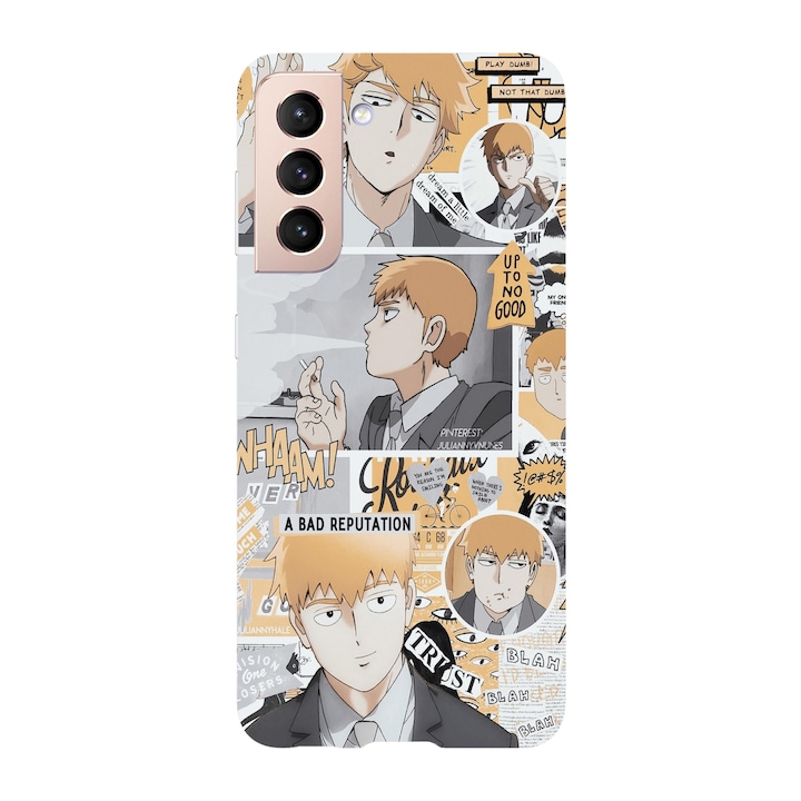Калъф, съвместим с модел Samsung Galaxy Note 20 Ultra, Viceversa, Reigen Arataka Mob Psycho 100, силикон, TPU