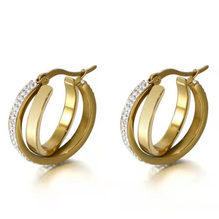 Fülbevaló, Izmael, Rozsdamentes acél, Arany