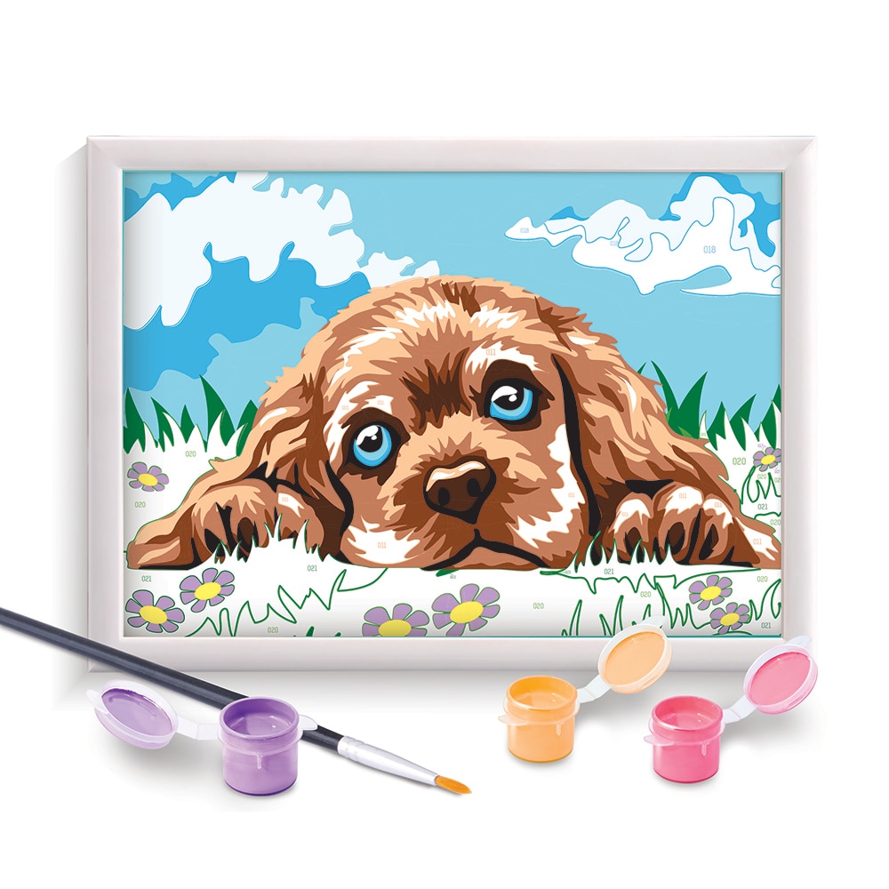 Set creatie AS - Paint & Frame, Catelus iubitor - eMAG.ro