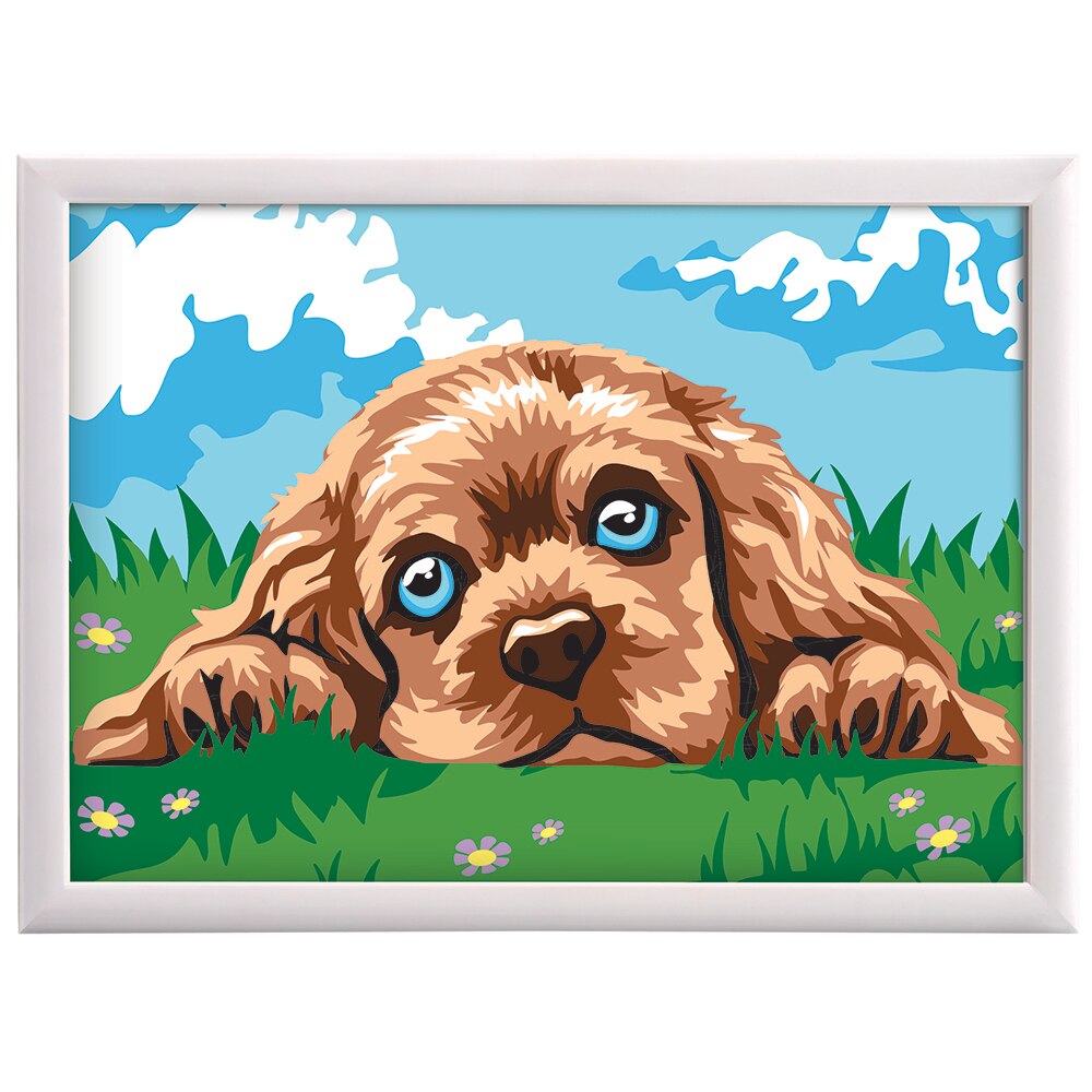 Set creatie AS - Paint & Frame, Catelus iubitor - eMAG.ro