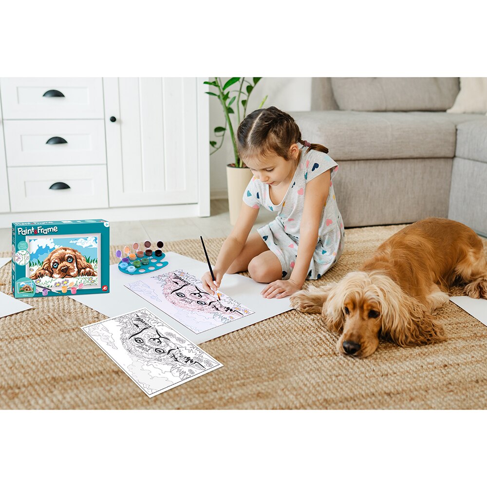Set creatie AS - Paint & Frame, Catelus iubitor - eMAG.ro