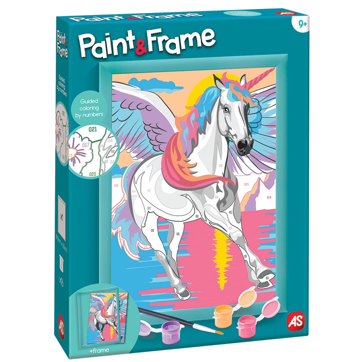 Set creatie AS - Paint & Frame, Unicorn magic