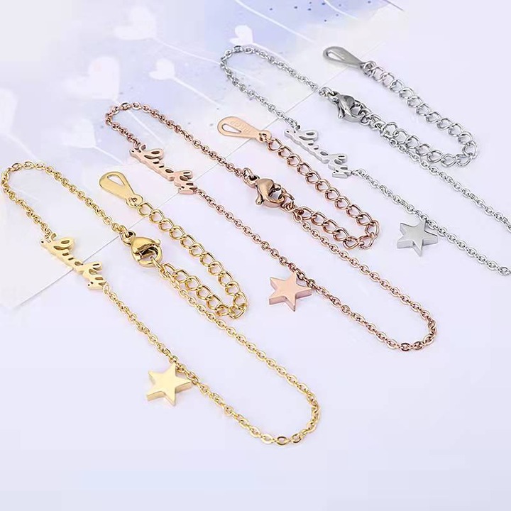 Дамска гривна Lucky, IZMAEL, Неръждаема стомана, Розово злато