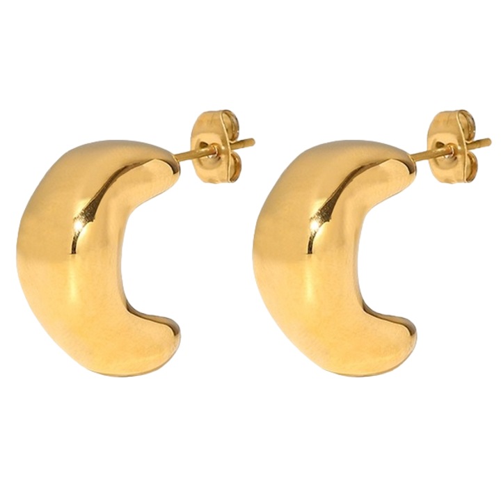 Női fülbevaló, Izmael, rozsdamentes acél, arany