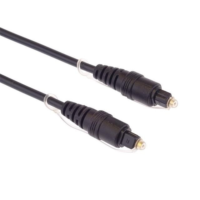 Оптичен кабел, PVC, Toslink конектори женски - женски, 4 mm x 10 m ...