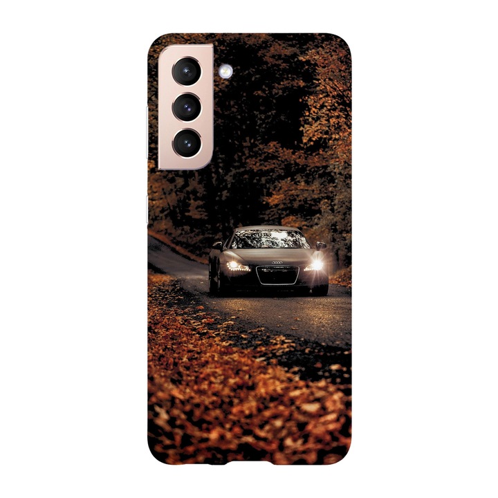 Калъф, съвместим с Samsung Galaxy S23 Ultra, Viceversa, модел Audi in Autumn road, силикон, TPU
