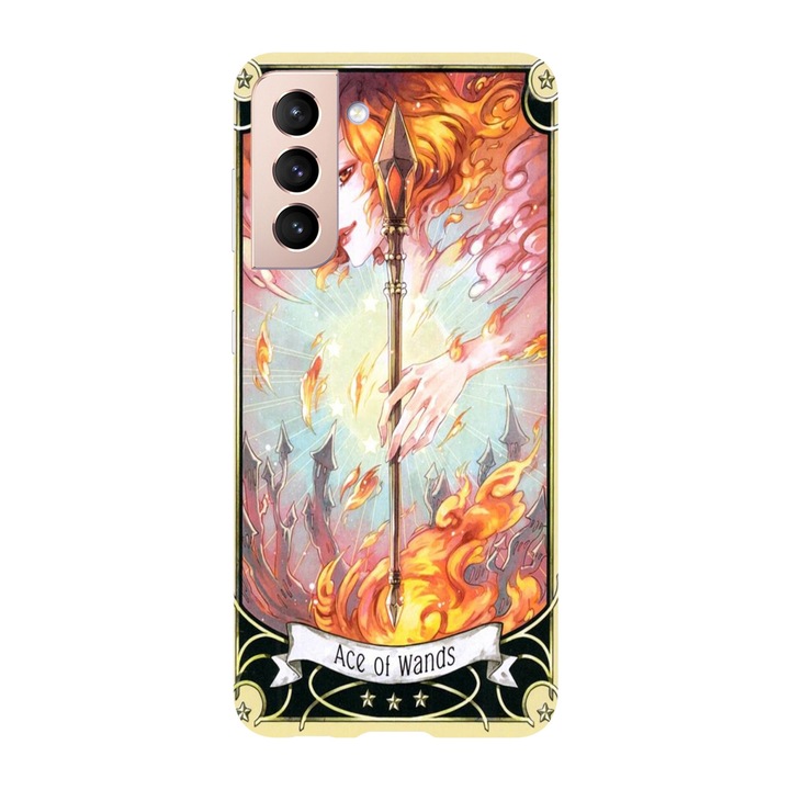Калъф, съвместим с Samsung Galaxy Note 20 Ultra, Viceversa, модел Ace of wands, силикон, TPU