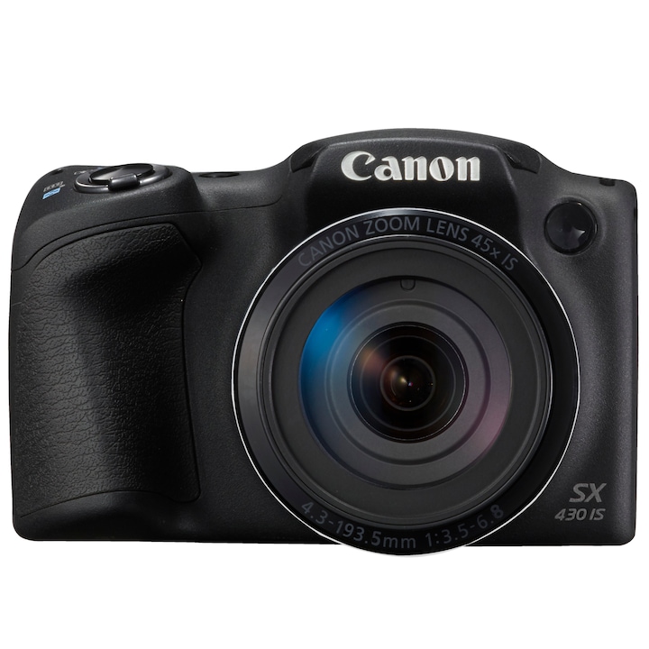 Canon Powershot SX430 IS digitális fényképezőgép, 20MP, Wi-Fi, Fekete