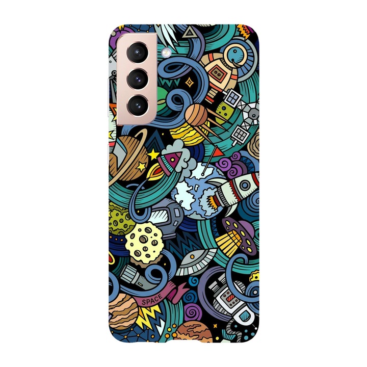 Калъф, съвместим със Samsung Galaxy Note 20, Viceversa, модел Crowded universe, силикон, TPU