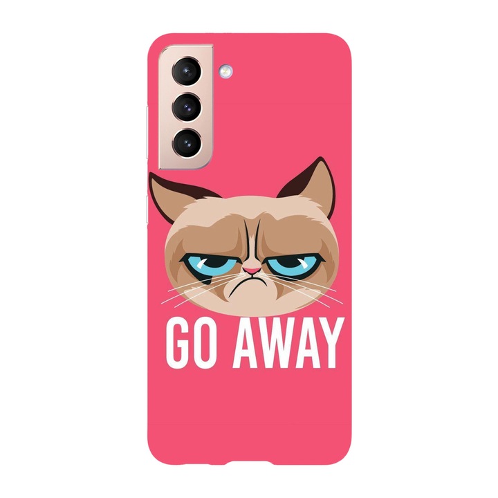 Калъф, съвместим с модел Samsung Galaxy M53, Viceversa, Go away Grumpy Cat, силикон, TPU
