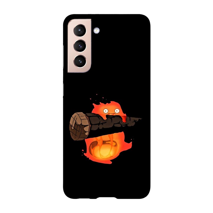 Калъф, съвместим с Samsung Galaxy S23 Ultra, Viceversa, модел Hi am calcifer, силикон, TPU