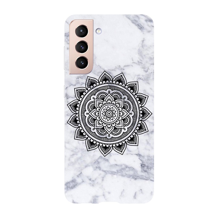 Samsung Galaxy S23 Ultra, Viceversa, Marble Mandala modell, szilikon, TPU tok kompatibilis