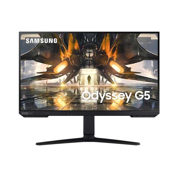 Monitor LED Samsung Gaming Odyssey G5 LS27AG520PPXEN 27 inch QHD IPS 1 ms 165 Hz HDR G-Sync Compatible & FreeSync Premium
