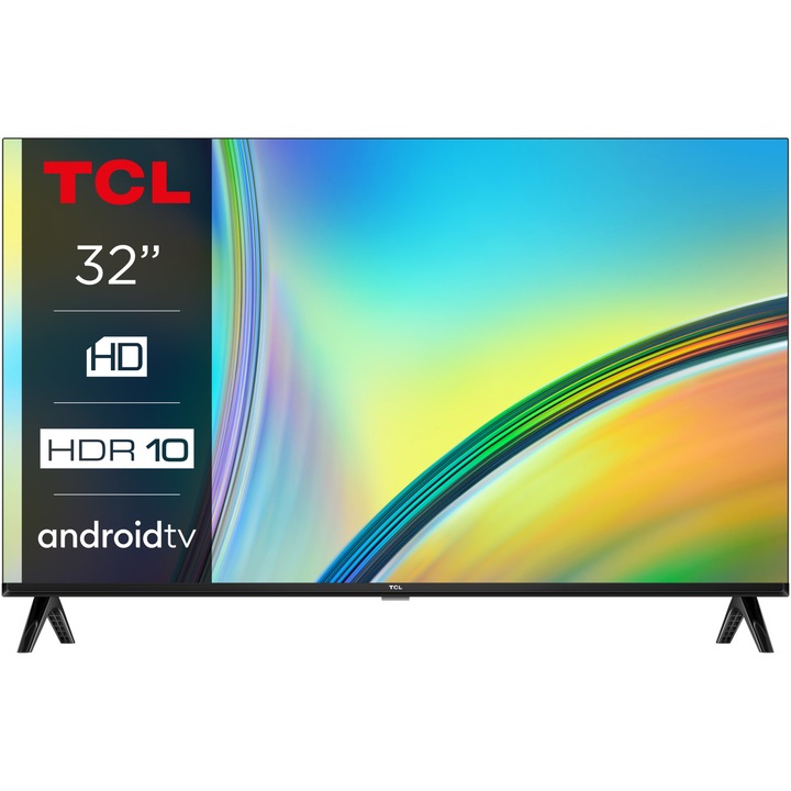 Телевизор TCL 32S5400A, 32" (80 см), Smart Android TV, HD Ready, Клас F, LED
