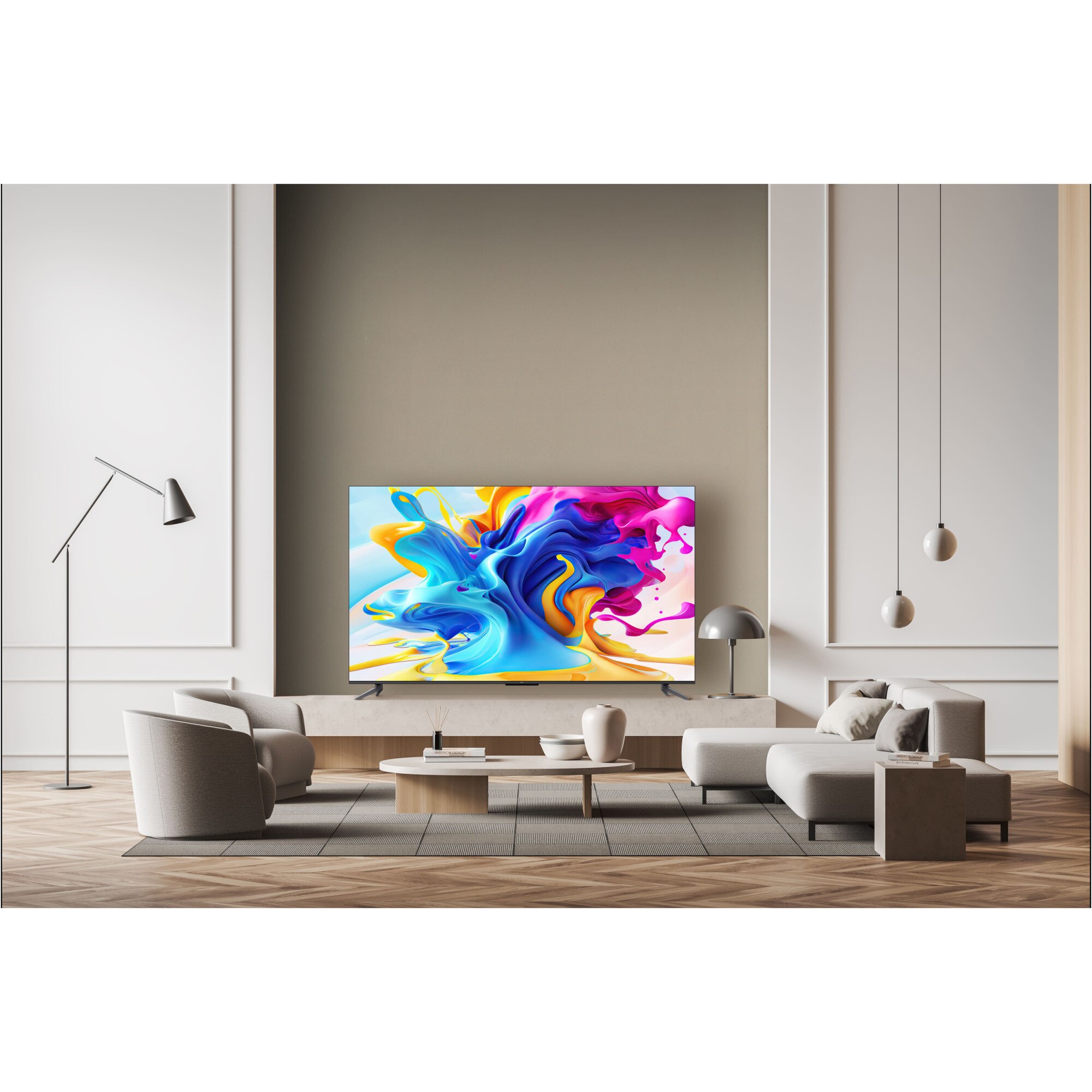 Televizor TCL QLED 50C645 126 Cm Smart Google TV 4K Ultra HD Clasa 