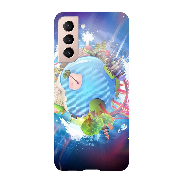 Husa compatibila cu Samsung Galaxy Note 20 Ultra, Viceversa, model Utopia earth, Silicon, TPU
