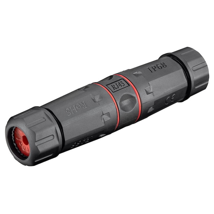 Конектор за кабел, Goobay, UTP, водоустойчив, черен