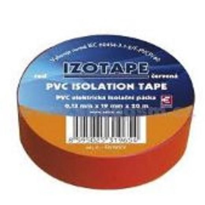 Banda izolatoare, 15mm x 10m, PVC, Rosie