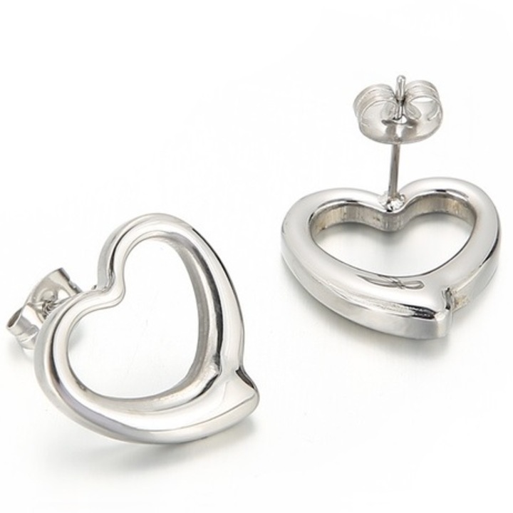 Női fülbevaló, Izmael, rozsdamentes acél, ezüst