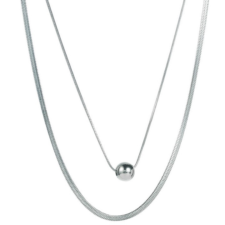 Nyaklánc, Izmael, Rozsdamentes acél, Ezüst