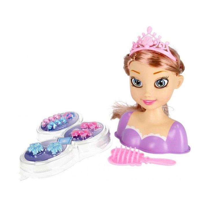 Papusa pentru styling Nella, 21 x 22 x 9 cm, Multicolor