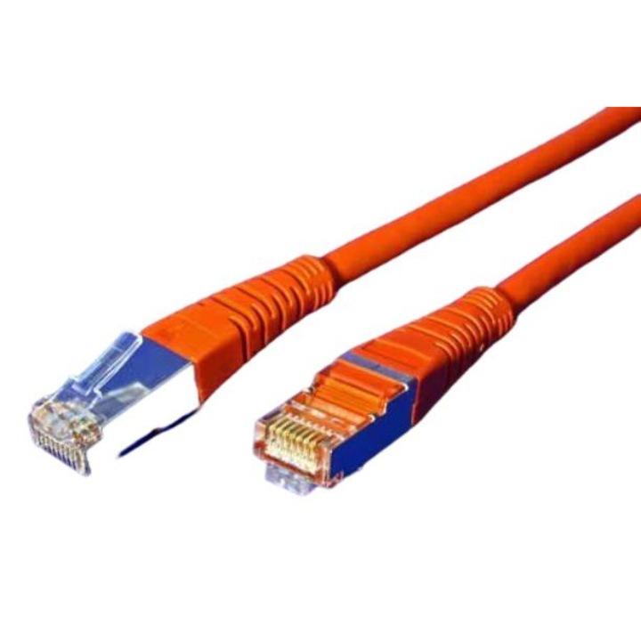 FTP patch kábel, Cat 5e, 20 m, Piros