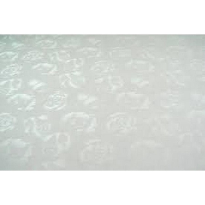 Díszpapír rózsa mintával, inny, 20 lap A4, 220 g/m2, fehér