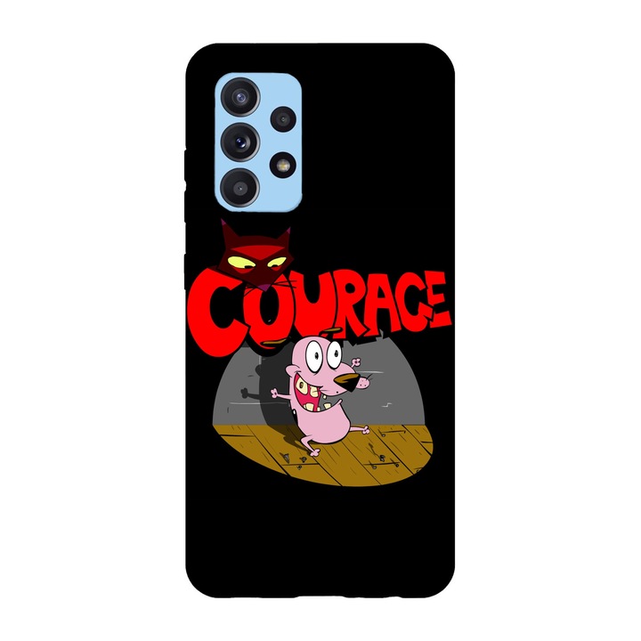 Husa compatibila cu Samsung Galaxy A72, Viceversa, model Courage the Cowardly Dog Klub Katz, Silicon, TPU