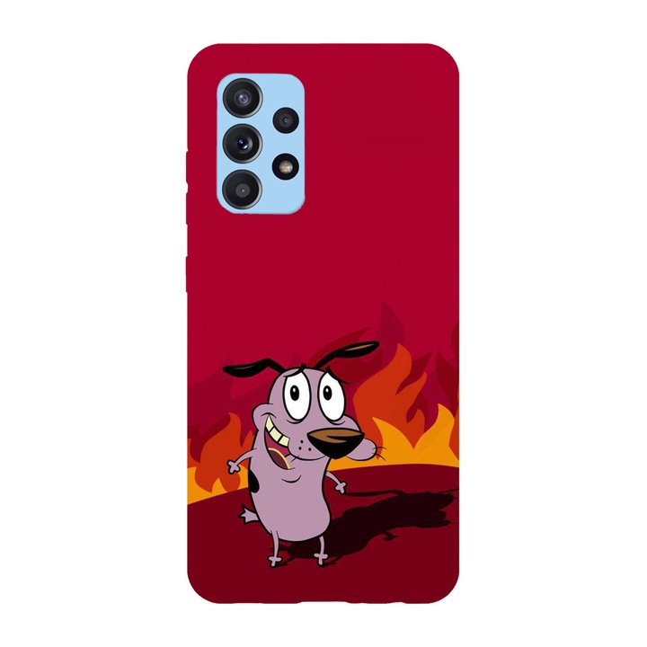 Husa compatibila cu Samsung Galaxy A72, Viceversa, model Cuorage This is Fine, Silicon, TPU