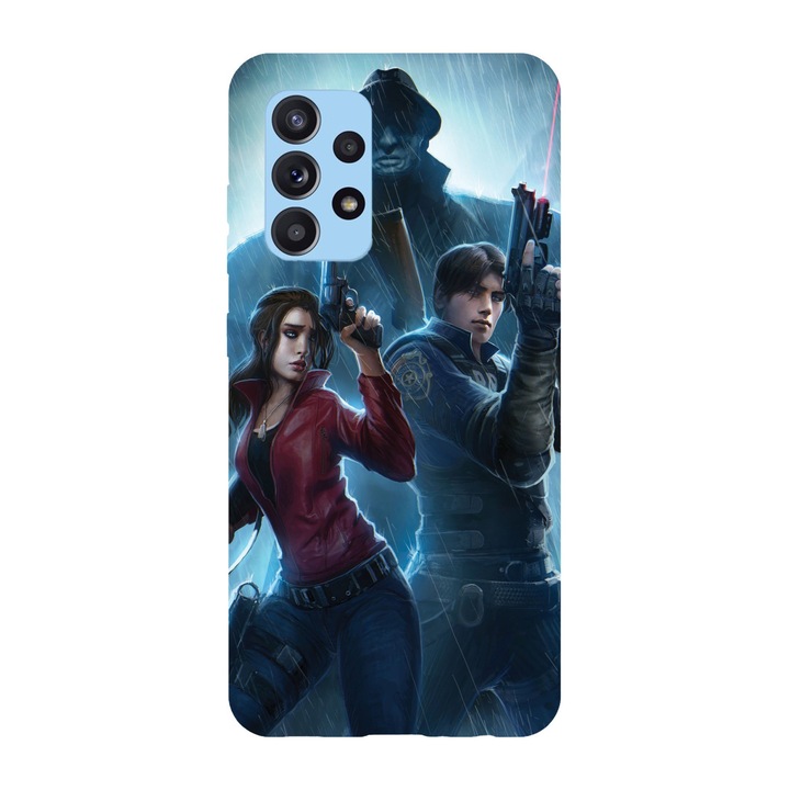 Husa compatibila cu Samsung Galaxy A22 4G, Viceversa, model Claire x Leon Resident Evil, Silicon, TPU
