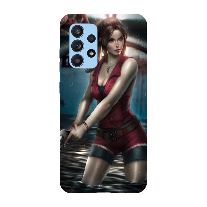 Husa compatibila cu Samsung Galaxy A53 5G, Viceversa, model Claire Redfield Resident Evil, Silicon, TPU