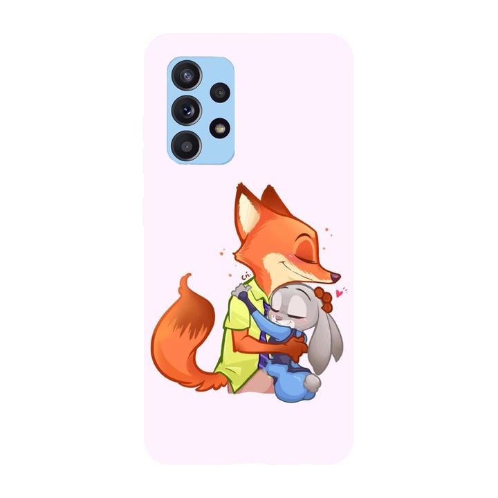 Husa compatibila cu Samsung Galaxy A71, Viceversa, model Couple from Zootopia, Silicon, TPU