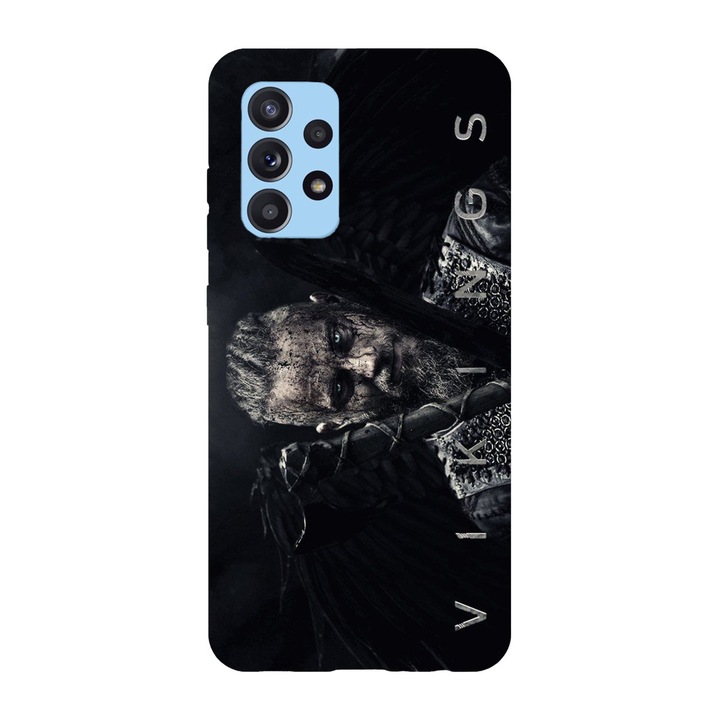 Husa compatibila cu Samsung Galaxy A72, Viceversa, model Dark King Vikings, Silicon, TPU