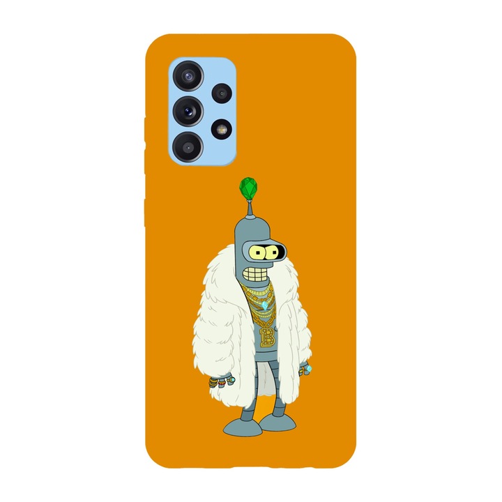 Husa compatibila cu Samsung Galaxy A53 5G, Viceversa, model Bling bling Bender Futurama, Silicon, TPU