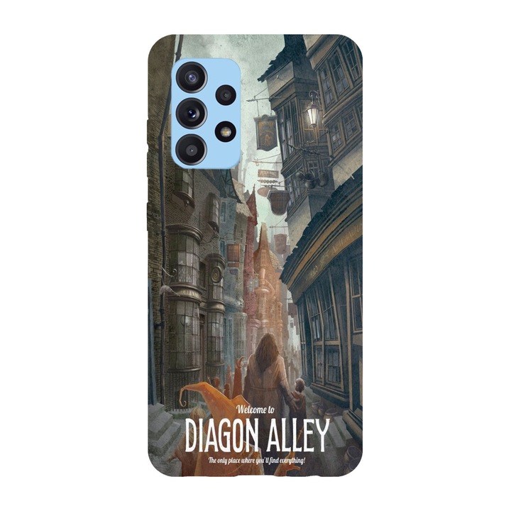 Husa compatibila cu Samsung Galaxy A71, Viceversa, model Diagon Alley Harry Potter, Silicon, TPU