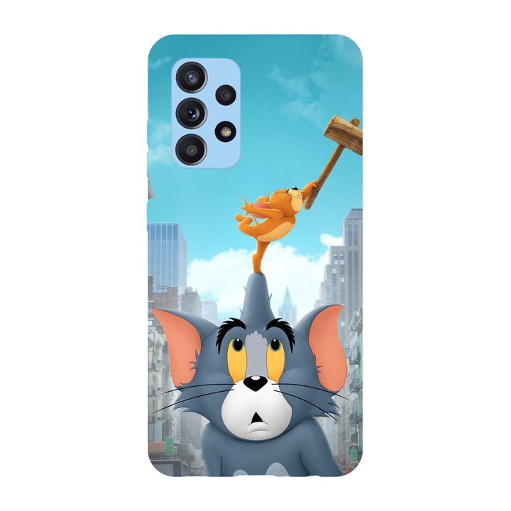 Husa compatibila cu Samsung Galaxy A72, Viceversa, model Boink Tom and Jerry, Silicon, TPU