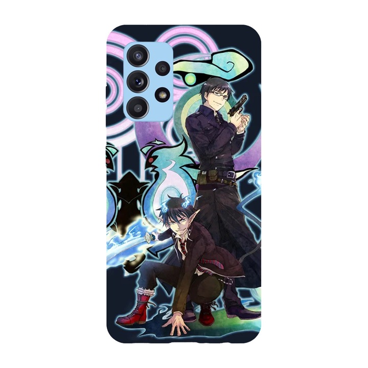 Husa compatibila cu Samsung Galaxy A22 4G, Viceversa, model Blue exorcist, Silicon, TPU