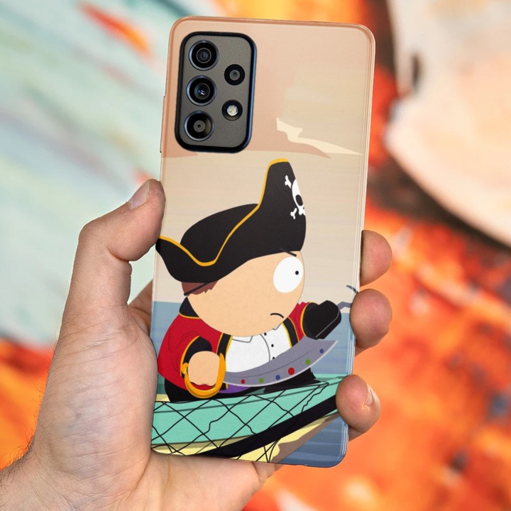 A burkolat kompatibilis a Samsung Galaxy A33 5G, Viceversa, Eric, a szörnyű kalóz South Park modellel, Silicon, TPU