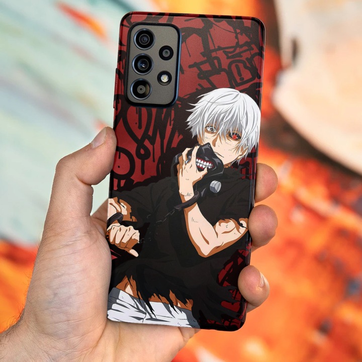 A tok kompatibilis a Samsung Galaxy A32, Viceversa, Ken Maks Tokyo Ghoul modellekkel, szilícium, TPU