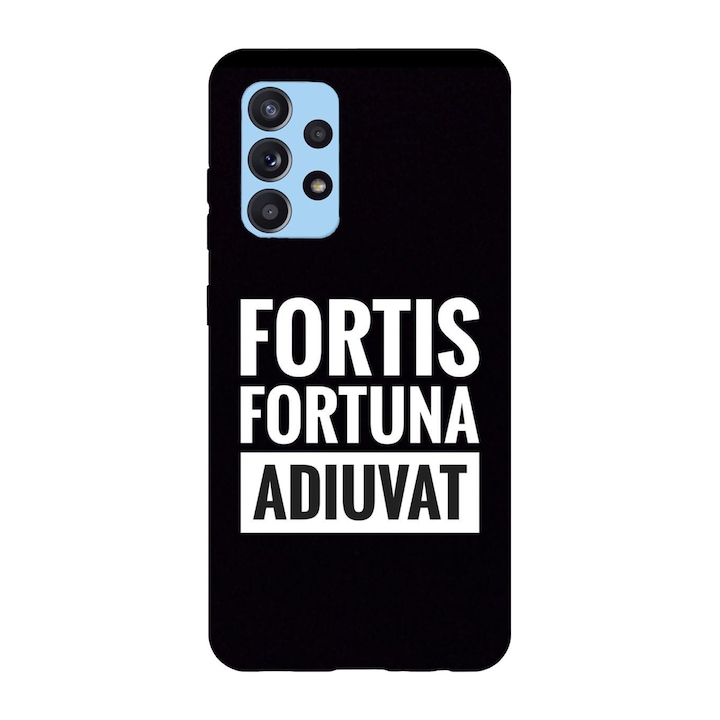 Husa compatibila cu Samsung Galaxy A72, Viceversa, model Fortis Fortuna Adiuvat John Wick, Silicon, TPU