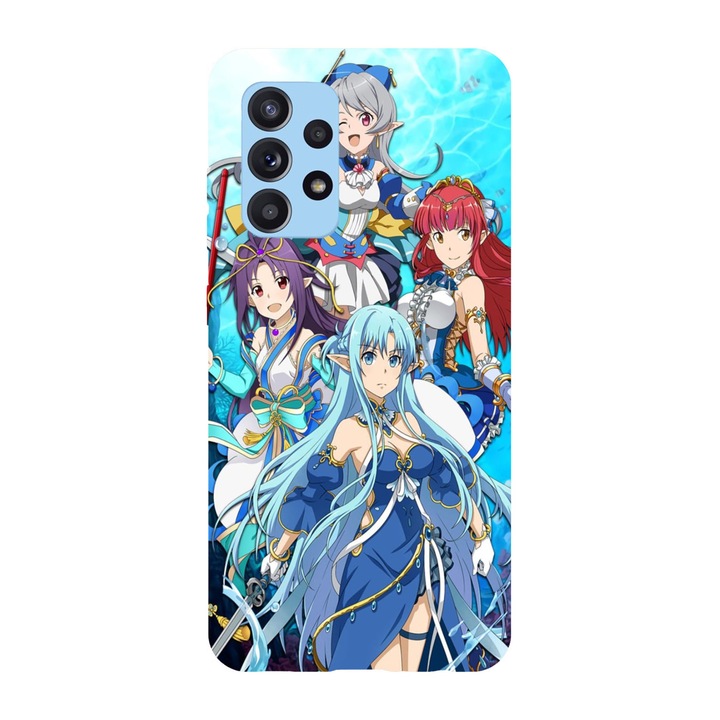 Husa compatibila cu Samsung Galaxy A22 4G, Viceversa, model Gear on Sword Art Online, Silicon, TPU