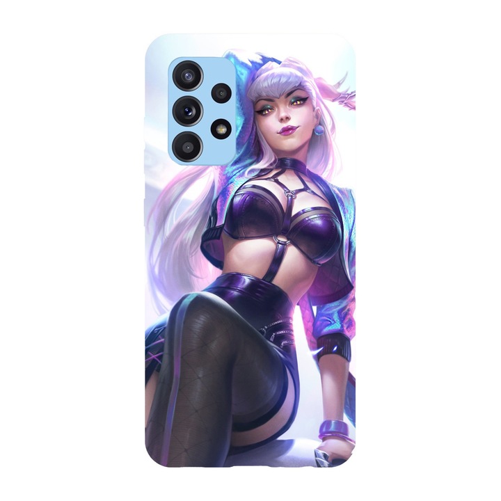 Husa compatibila cu Samsung Galaxy A72, Viceversa, model Evelynn KDA AllOut, Silicon, TPU