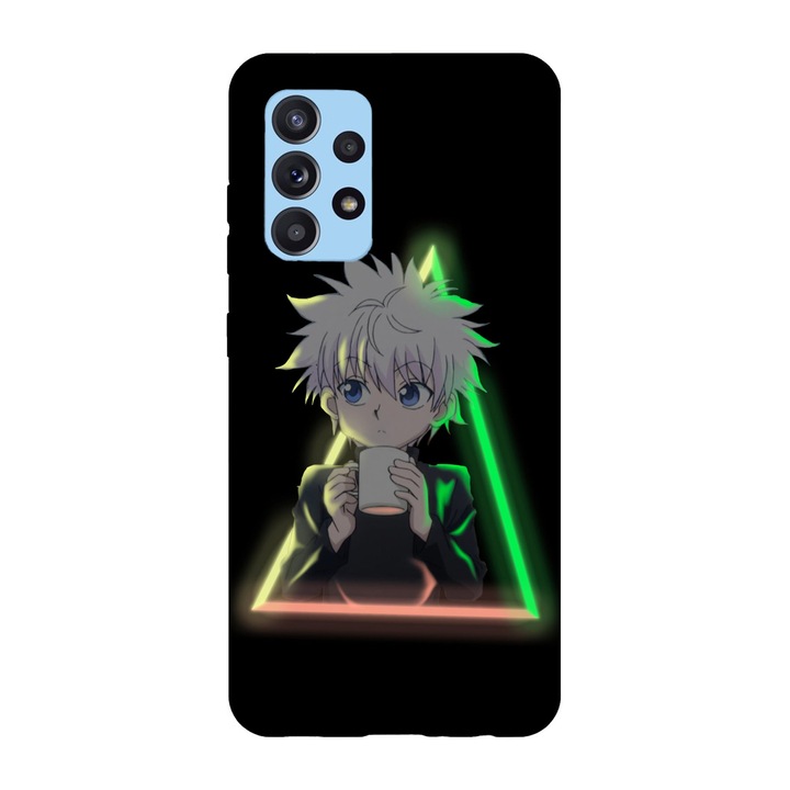 Husa compatibila cu Samsung Galaxy A72, Viceversa, model Killua Neon Hunter x Hunter, Silicon, TPU